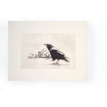 Load image into Gallery viewer, Raven walking etching
