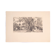 Load image into Gallery viewer, Plum Orchard Mansion etching
